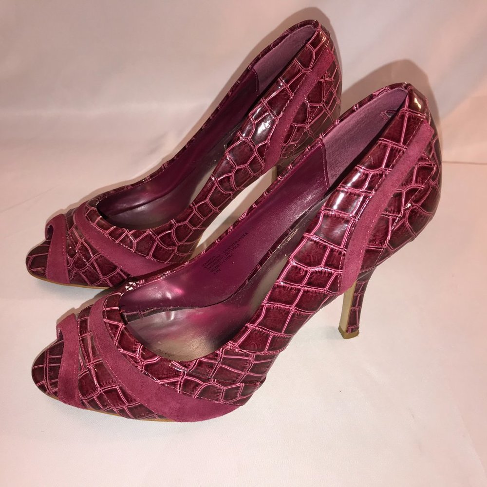 Maddox Shoes Size 8.5 Pumps Heels Animal Print - Picture 3 of 7